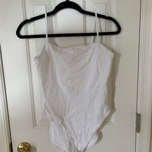 Old Navy White Bodysuit One Piece with Spaghetti Straps